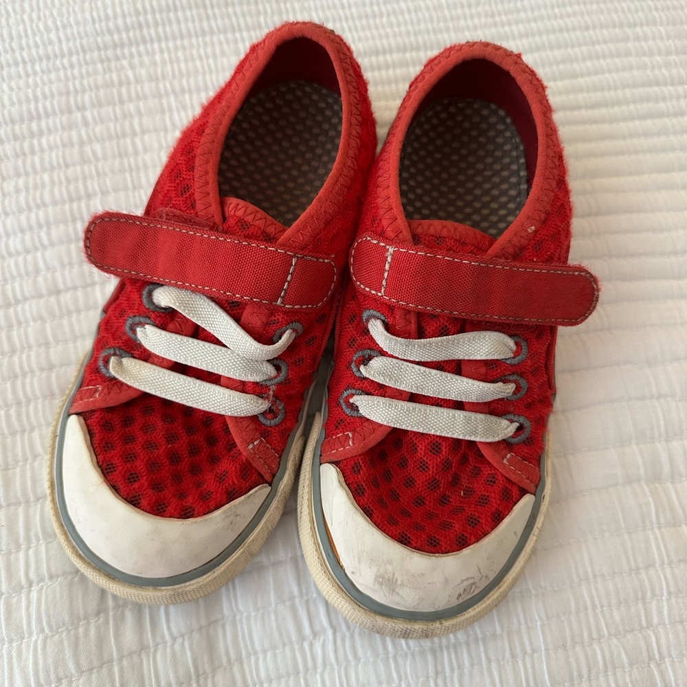 See Kai Run Saylor Red Kids Shoes with Velcro Strap